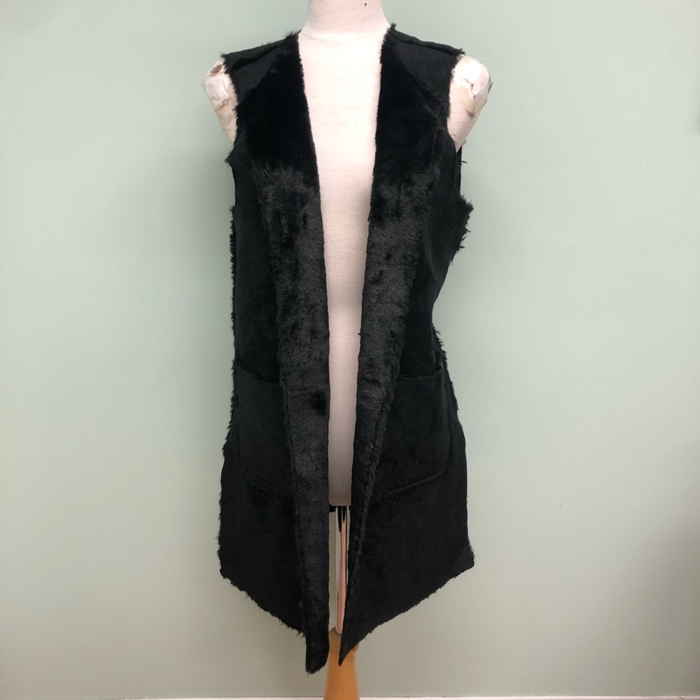 French Dressing Jeans | Women’s Reversible Duster Vest | Various Sizes | Black